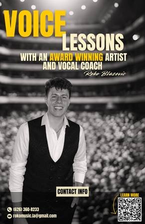 Award Winning Vocal Coach, Voice Lessons, Singing Lessons (Pasadena)